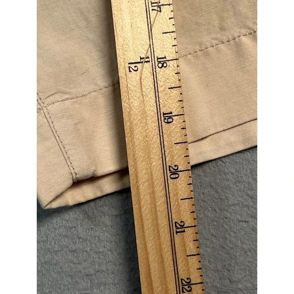 Faherty Brand Men's‎ Beige Linen Cotton Blend Chino Shorts Size 38